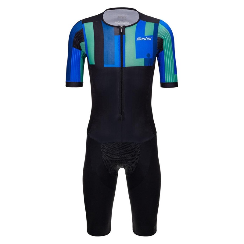 Santini Ironman Aahonoui Men’s Triathlon Suit (Blue) L