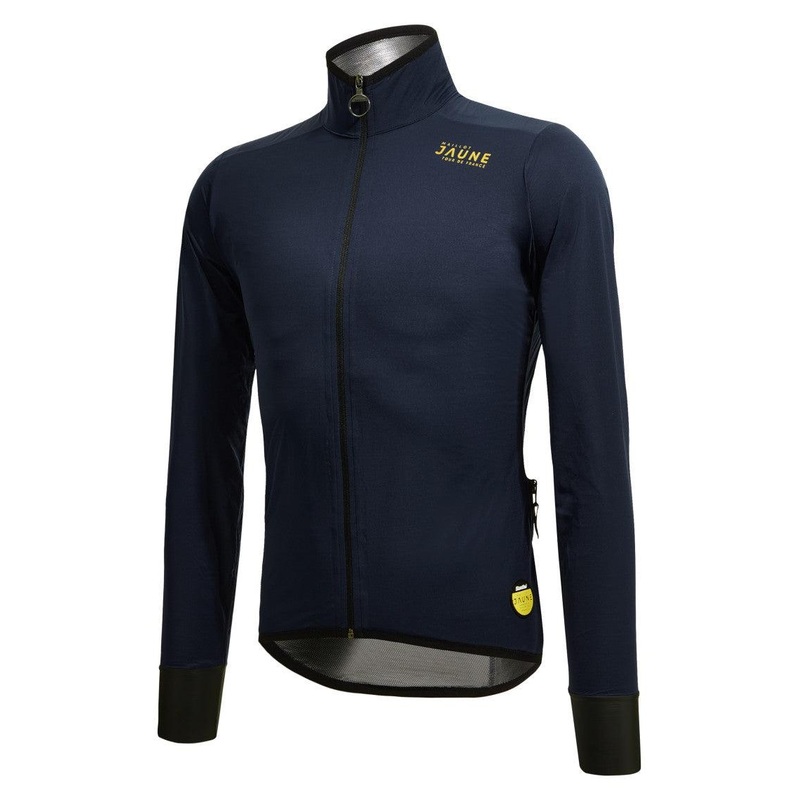 Santini Le Maillot Jaune Rain Jacket (Blue) XL
