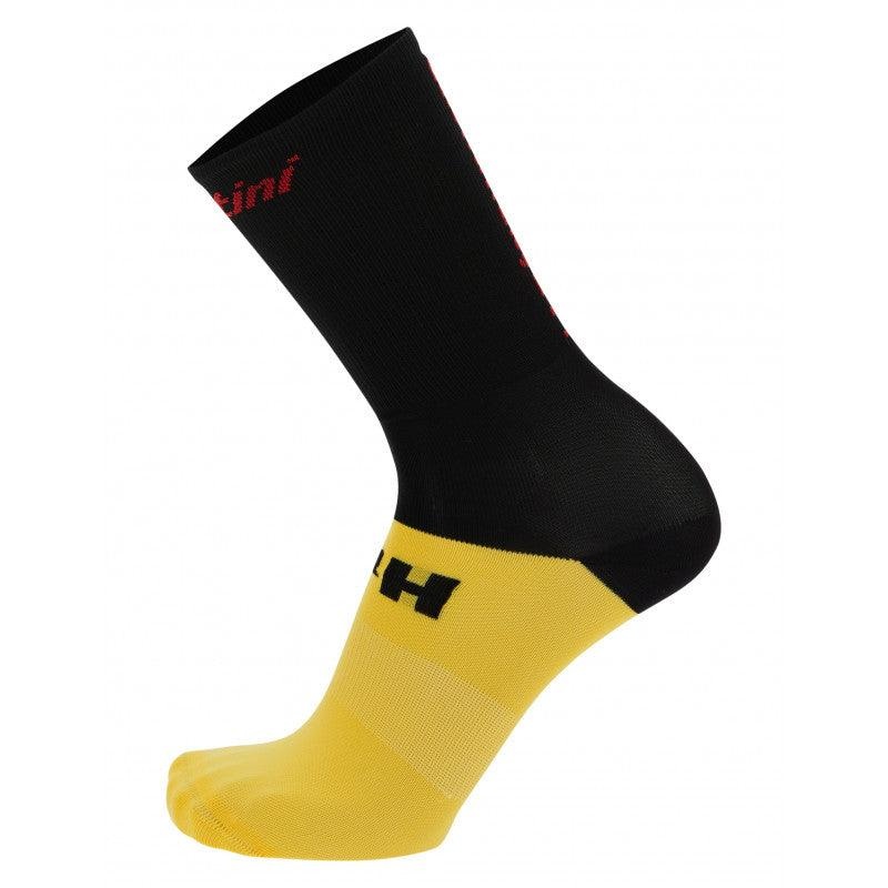 Santini Mur De Huy Mens Cycling Socks (Print) ML