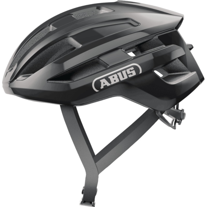 Abus Powerdome Road Cycling Helmet (Shiny Black) Medium (54-48)cm