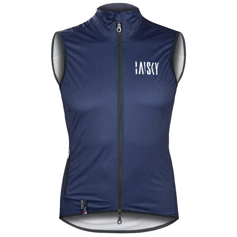 Baisky Double zipper Men Wind Vest (BK Blue) S