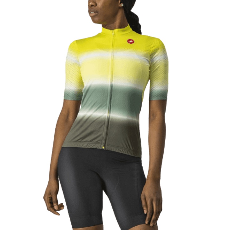 Castelli Dolce Women’s Cycling Jersey (Sulphur/Military Green) XS