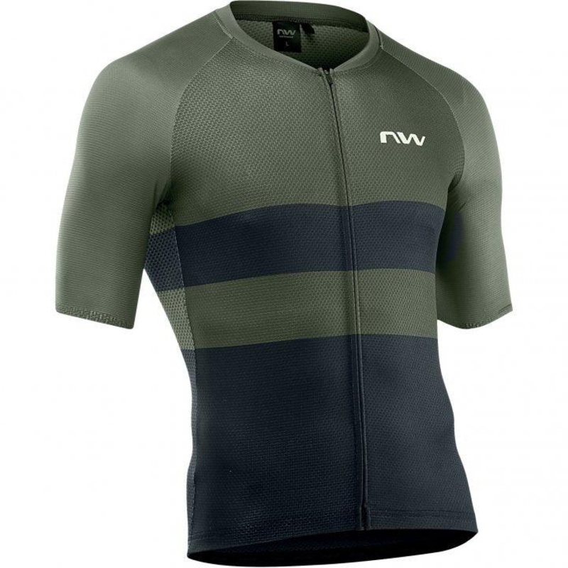 Northwave Blade Air Mens Cycling Jersey (Green Forest/Black) M