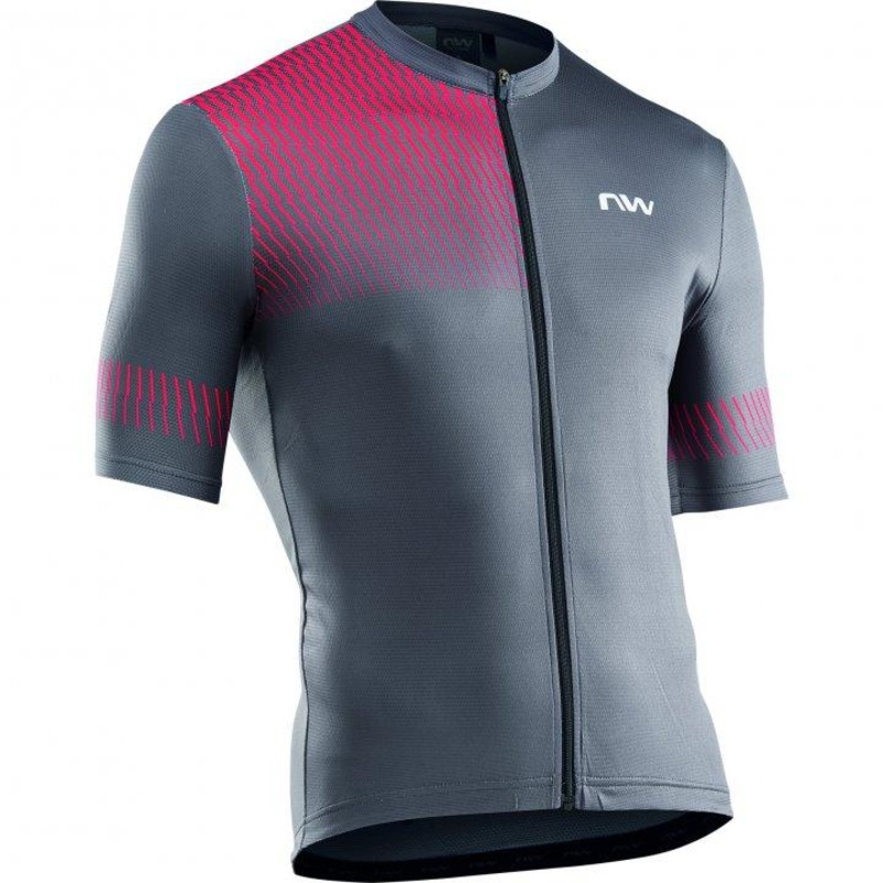 Northwave Origin Mens Cycling Jersey (Dark Grey/Red) S