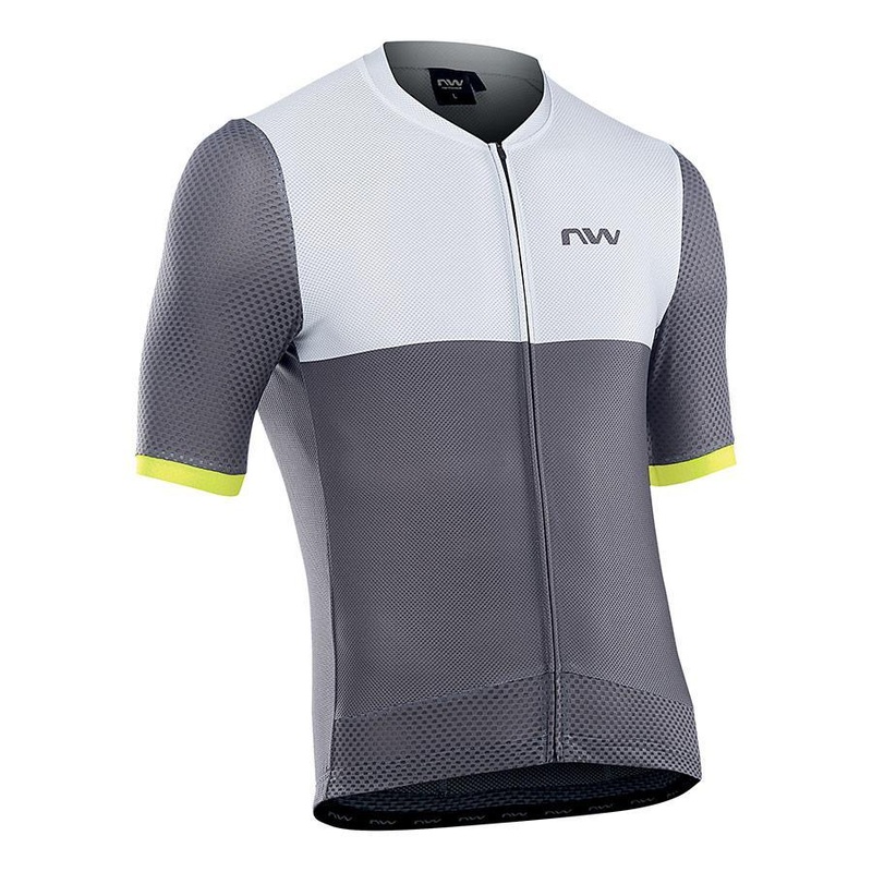 Northwave Storm Air Mens Cycling Jersey (Grey/Yellow Fluo) S