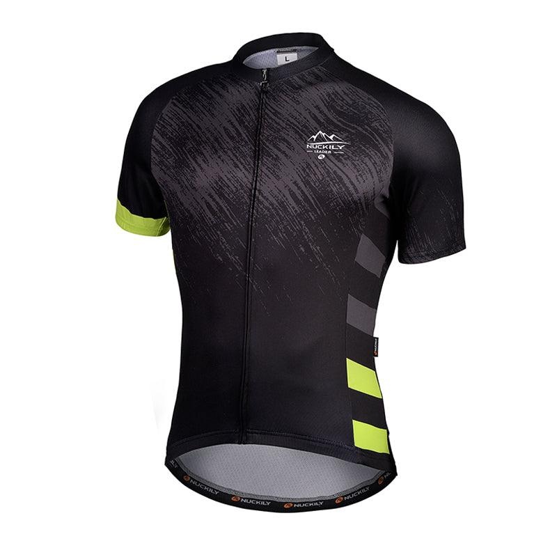 Nuckily MA031 Mens Cycling Jersey (Black) S