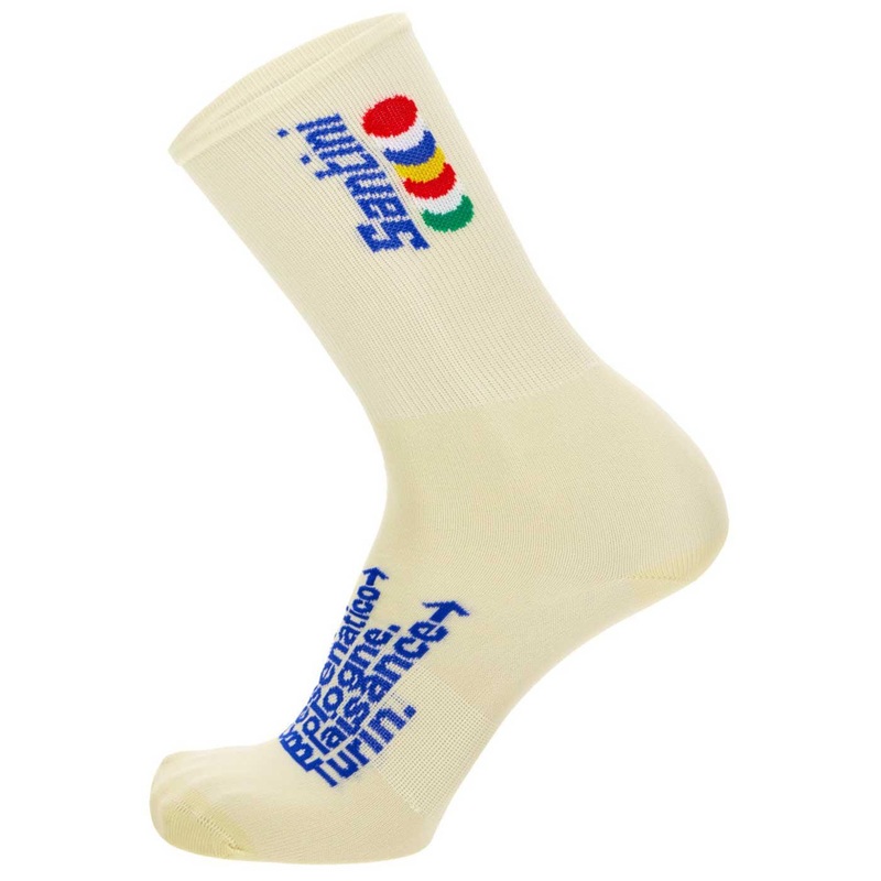 Santini Grand Dpart Unisex Cycling Socks (Biege) M-L