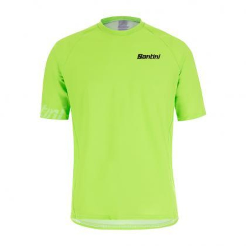 Santini Sasso MTB Mens Cycling Jersey (Fluo Green) M