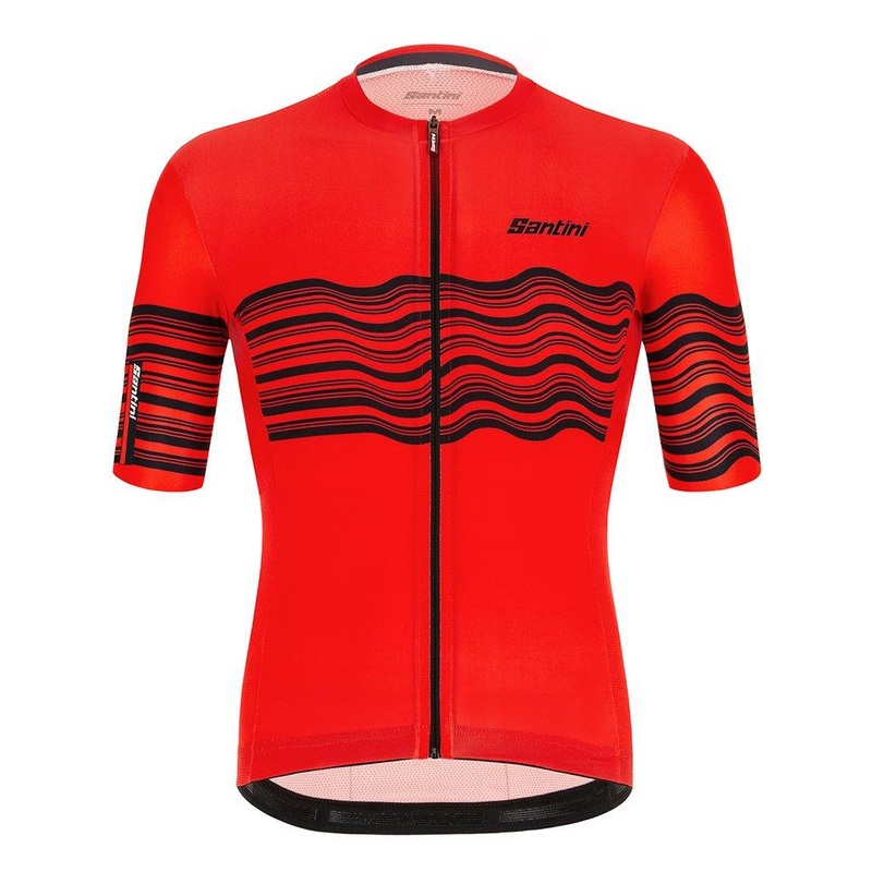 Santini Tono Profilo Mens Cycling Jersey (Red) L