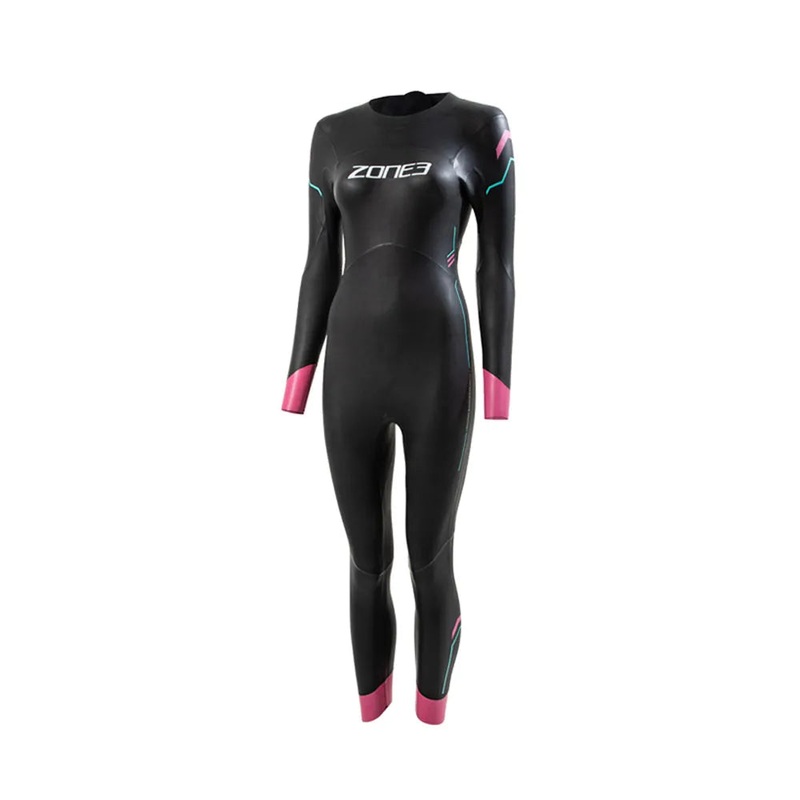 Zone 3 Agile Women’s Wetsuit (Black/Pink/Turquoise) SM