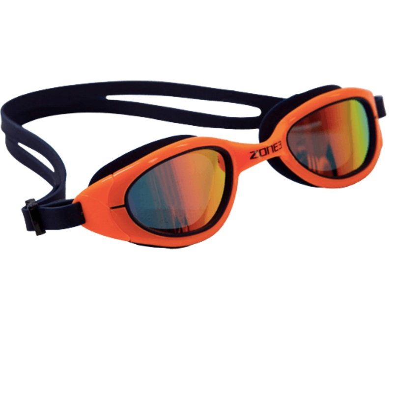 Zone 3 Attack Swimming Googles (Navy/Neon Orange)