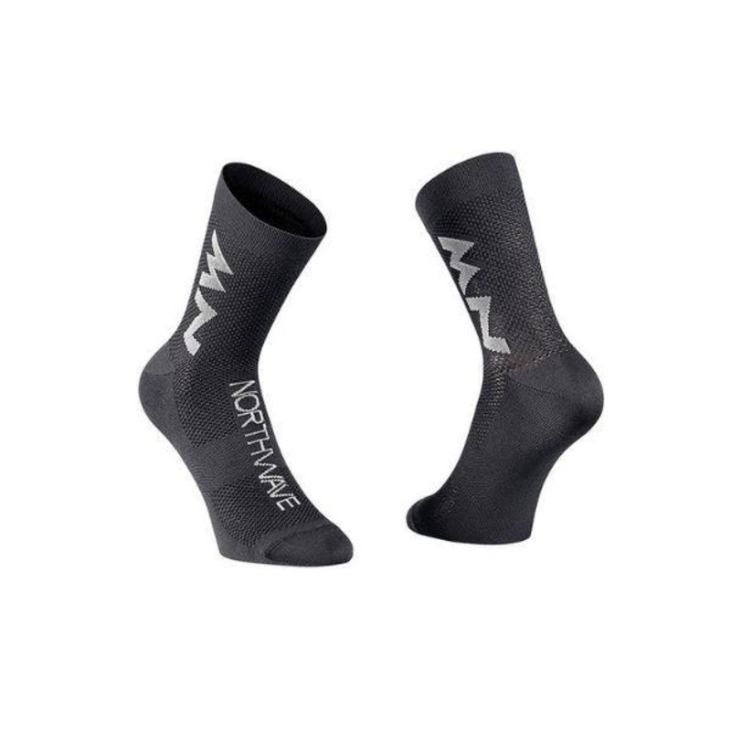 Northwave Extreme Air Unisex Cycling Socks (Black/Grey) M