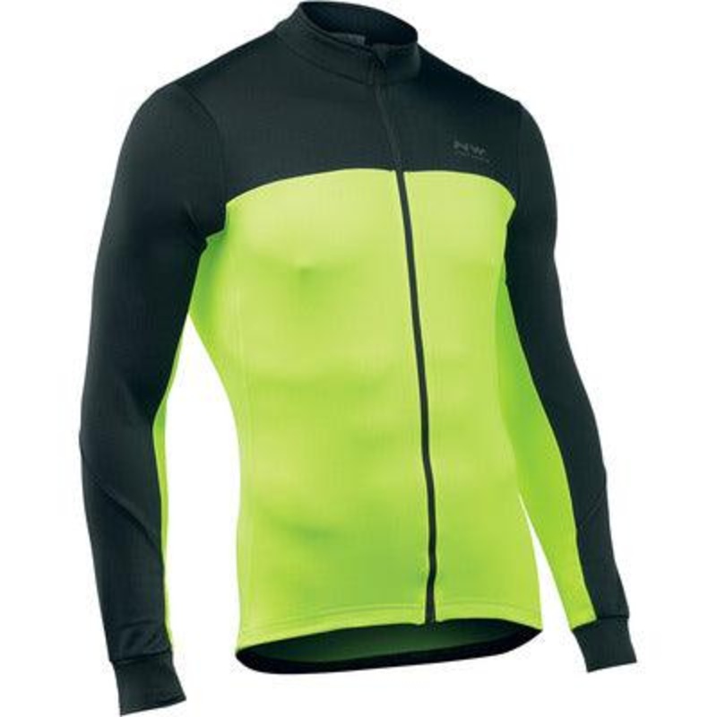 Northwave Force 2 Jersey Mens Cycling (Black/Yellow Fluo) S