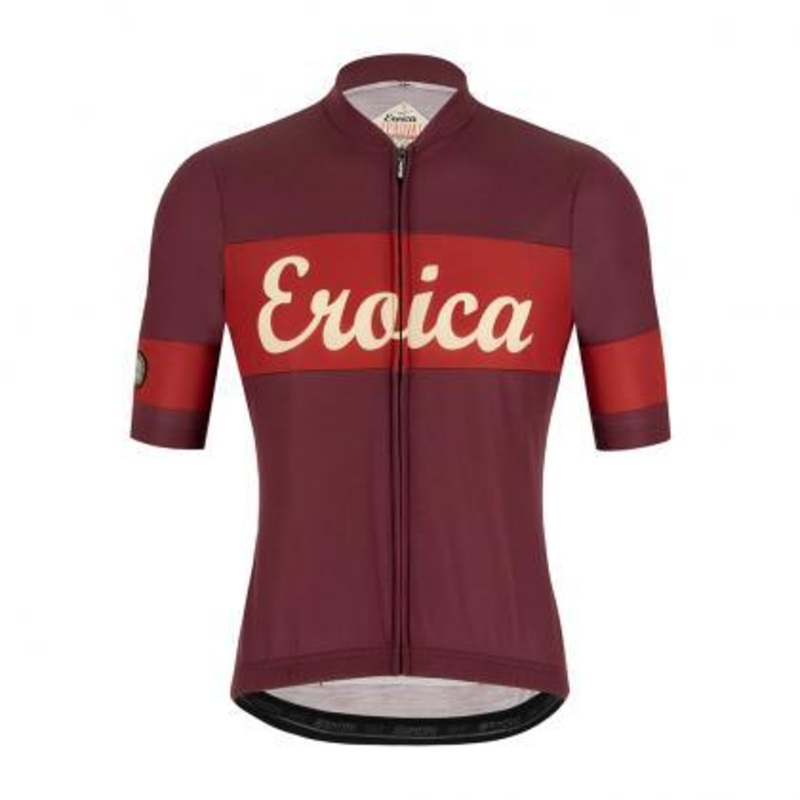 Santini Eroica Ruby Mens Cycling Jersey (Bordeaux) XXL