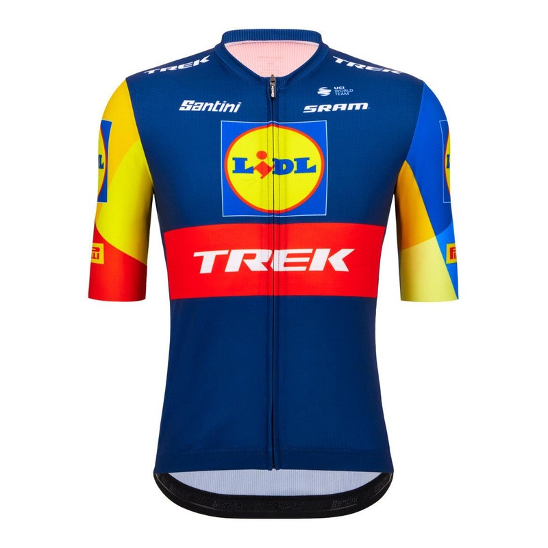 Santini Lidl Trek Men’s Cycling Jersey (Marine Blue) L