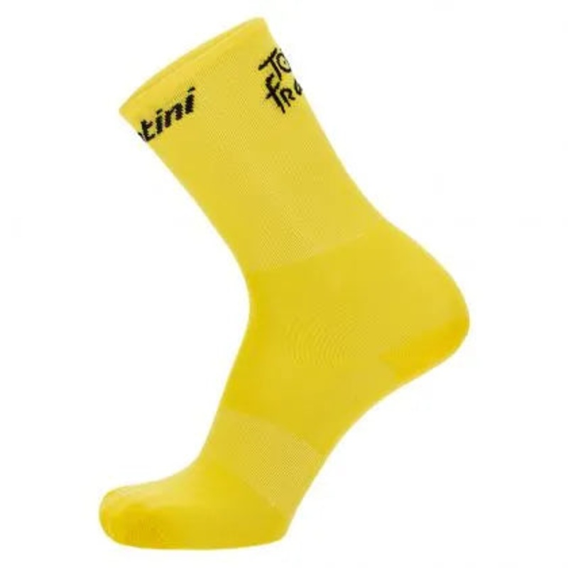 Santini Tour De France Overall Leader Unisex Cycling Socks (Yellow) M-L