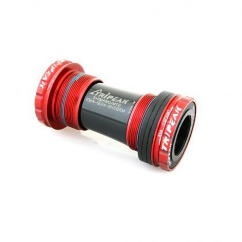 Tripeak Threaded Shimano 68mm/73mm Bottom Bracket (Red)