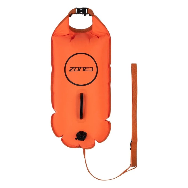 Zone 3 Swim Safety Buoy/Dry Bag (Hi-Vis-Orange) 28L