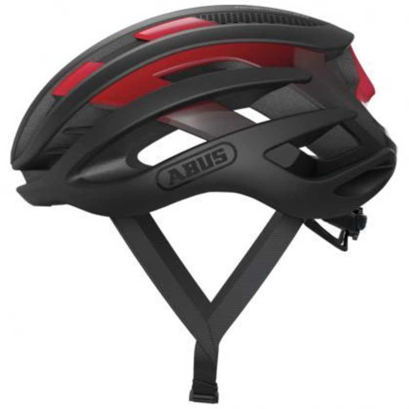 Abus Air Breaker Road Cycling Helmet (Black Red) Medium (52-58)cm