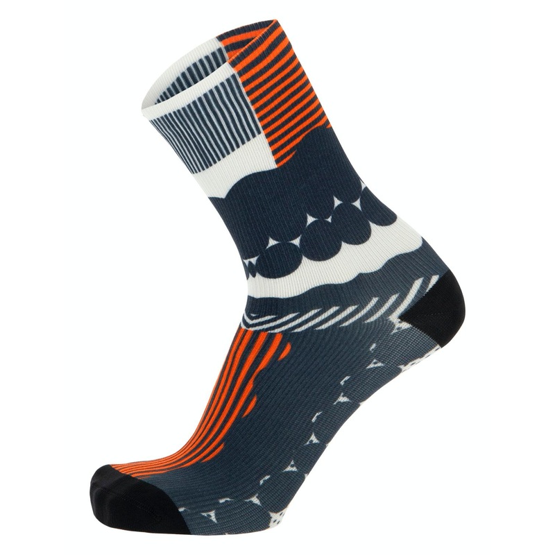 Santini Optic Unisex Cycling Socks (Fluo Orange) XL-XXL