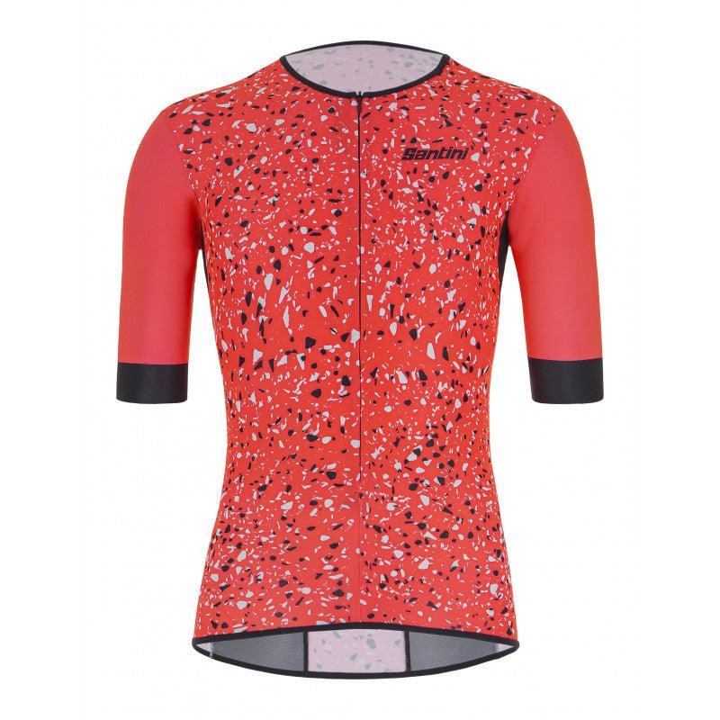 Santini Sleek Pietra Aero Mens Triathlon Jersey (Granatina) L