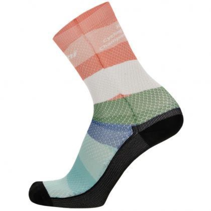 Santini UCI World Champ Unisex Cycling Socks (Cloudscape) ML