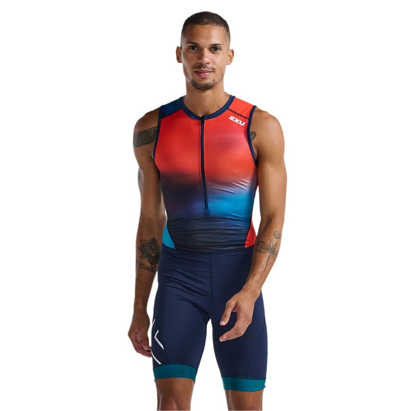 2XU MT6437D Core Men’s Triathlon Suit (Poppy/Midnight) S