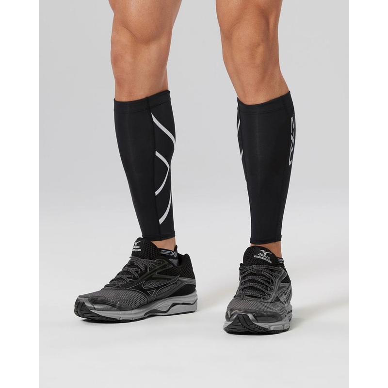 2XU UA1987B Compression Calf Guard (Black/Black) XS
