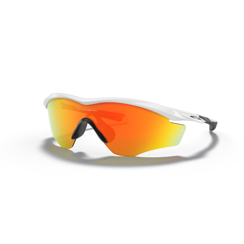 Oakley M2 Frame XL Sport Sunglasses (Fire Iridium/Polished White)
