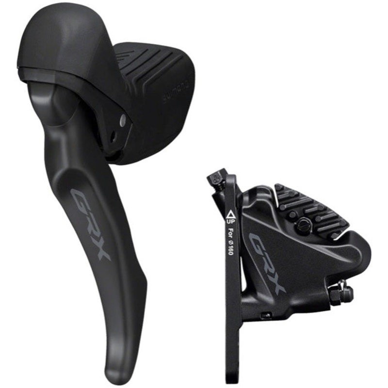 [Open Box] Shimano ST-RX610 GRX Flat Mount Hydraulic Disc Brake Set (Black) 2 Speed | Left