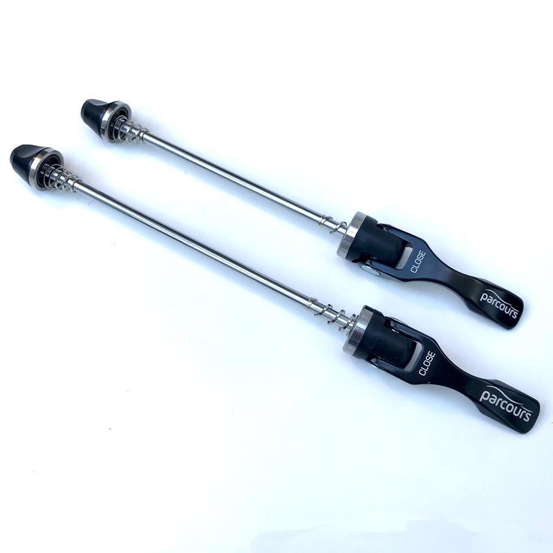 Parcours Quick Release Skewer Set (Black) Front & Rear
