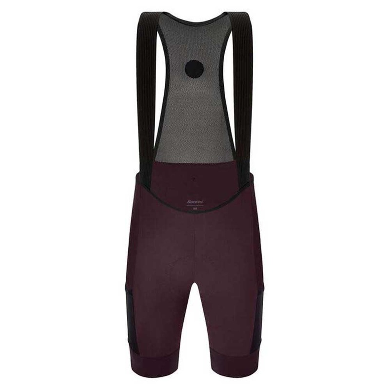 Santini Gravel Men’s Cycling Bibshorts (Burgundy) M