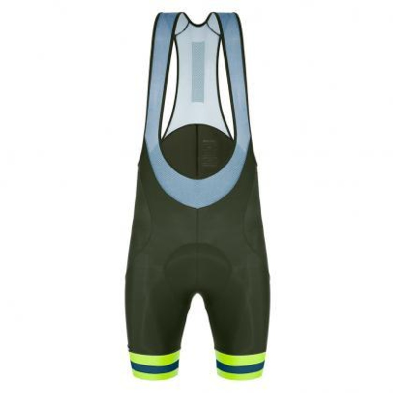 Santini Karma Kinetic Mens Cycling Bibshorts (Military Green) M