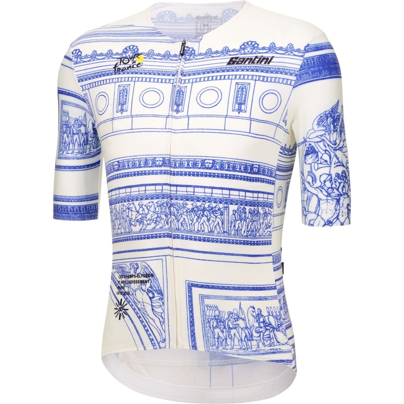 Santini Tdf Arriv’ee Arc De Triomphe Unisex Cycling Jersey (Print) M