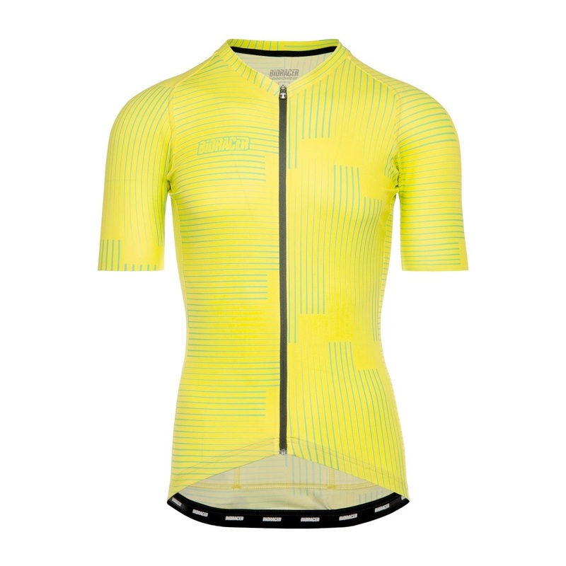 Bioracer Spitfire Warp Mens Cycling Jersey (Citron Yellow) M