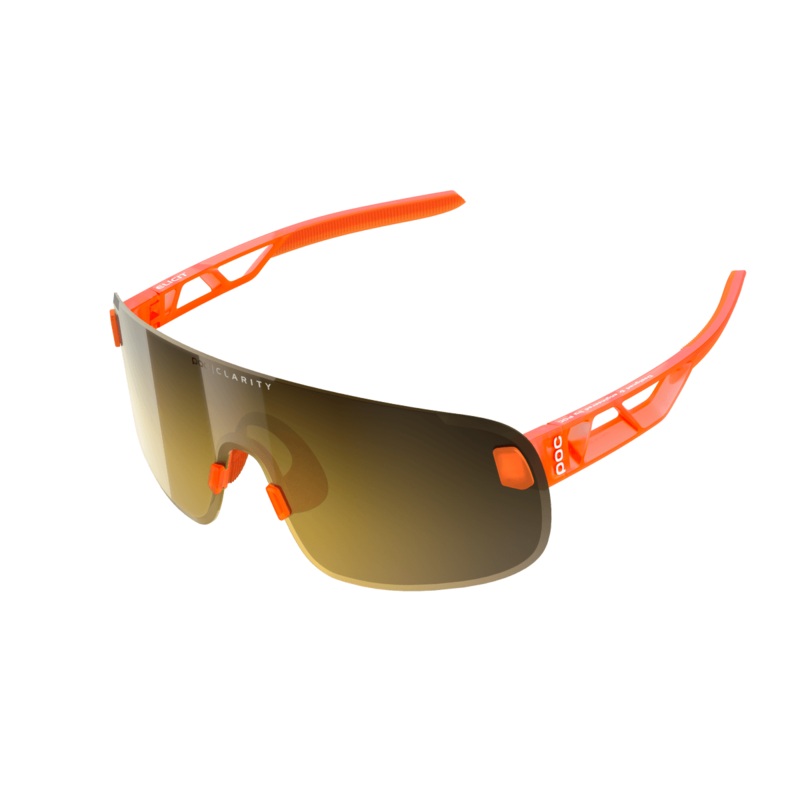 POC Elicit Sport Sunglasses (Fluorescent Orange Translucent)