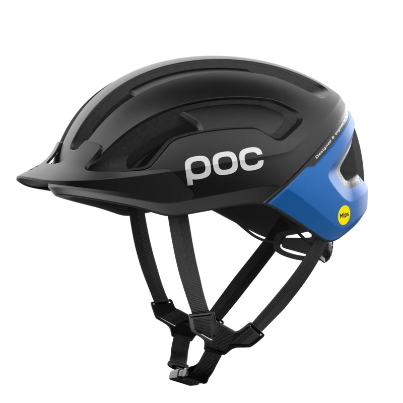 POC Omne Air Resistance Road Cycling Helmet (Uranium Black/Opal Blue) Small (50-56)cm