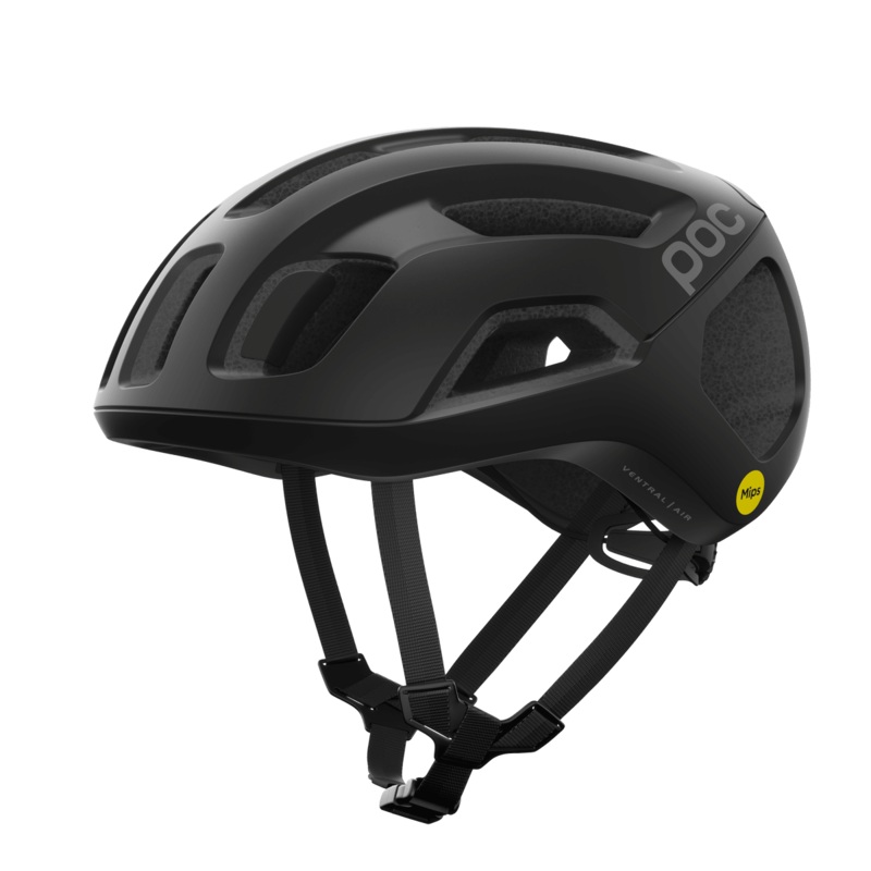POC Ventral Air Road Cycling Helmet (Uranium Black Matt) Small (50-56)cm