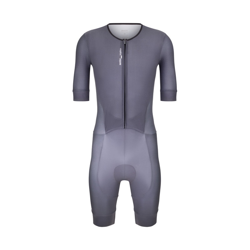 Santini Leaf Men’s Triathlon Suit (Grey) S