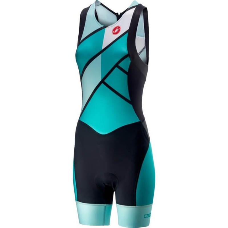 Castelli Free Women’s Triathlon Suit (Turquoise/Green) L