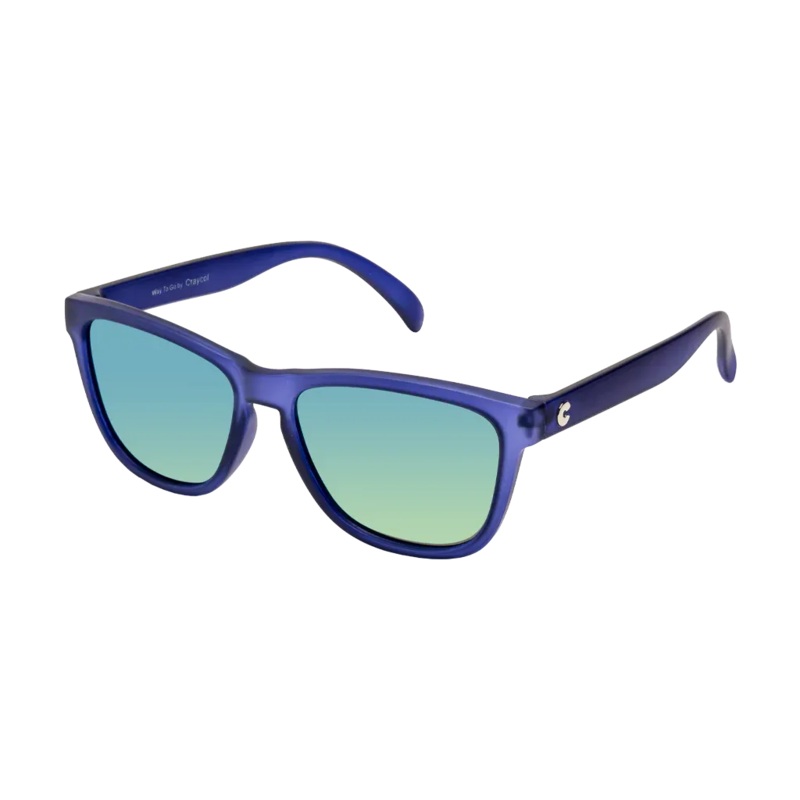 Craycol Ravy Navy Power Sunglasses (Transparent Blue) Single Vision Reflective Cyan Green