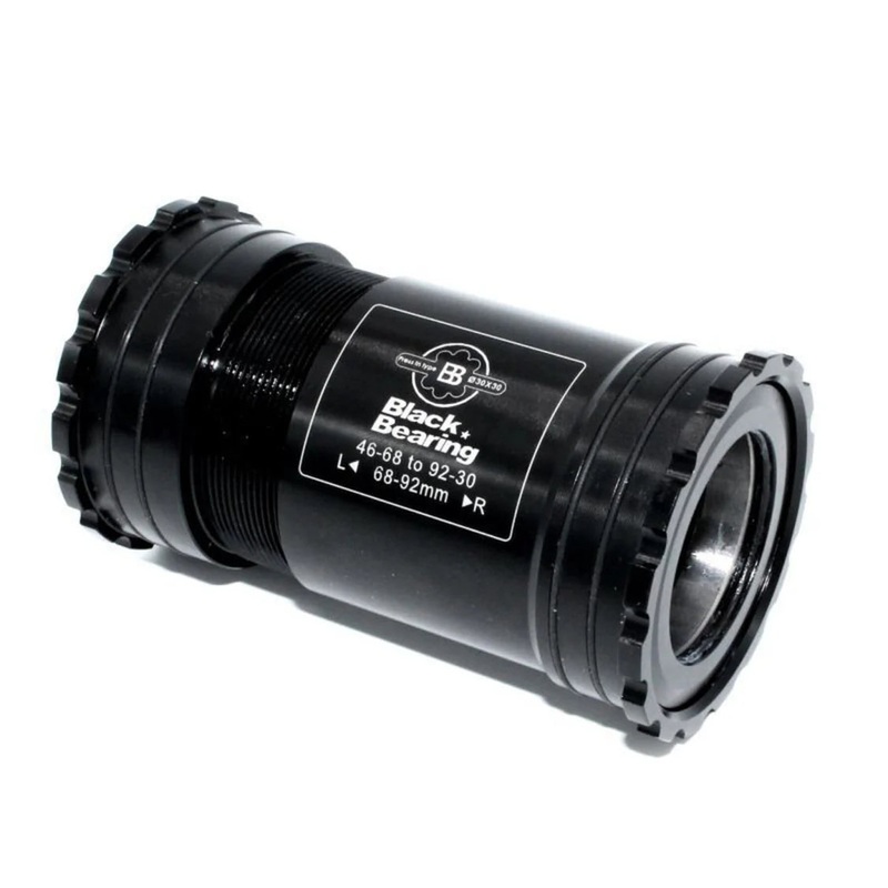 Black Bearing 46-68/92-Praxis B5 Bottom Bracket (Black)