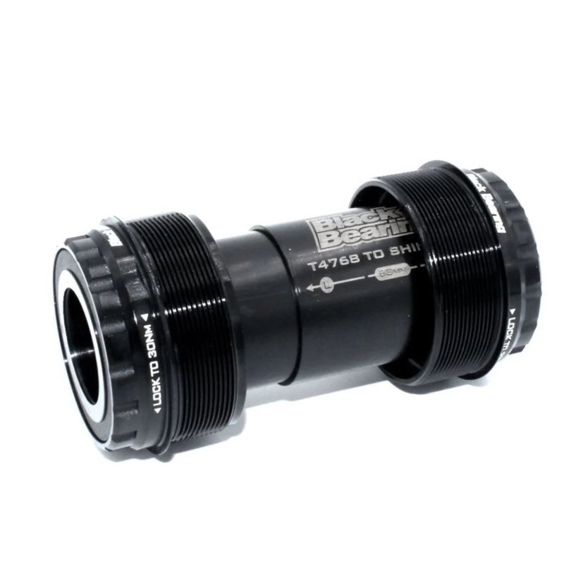 Black Bearing T47 68/73-24/GXP B5 Bottom Bracket (Black)