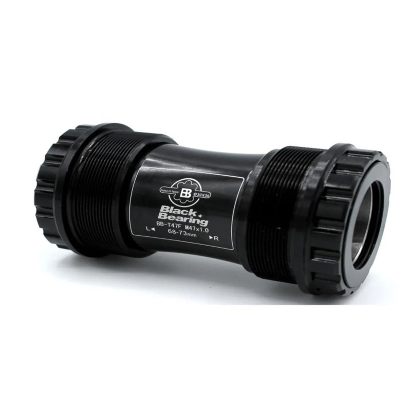 Black Bearing T47 68/73-30 B5 Bottom Bracket (Black)
