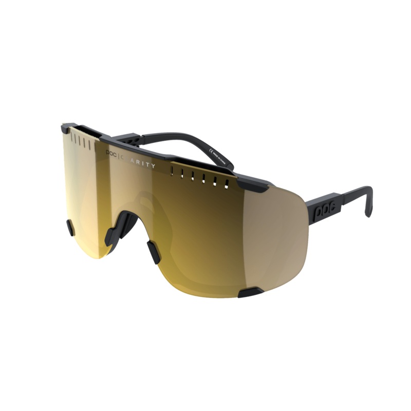 POC Devour Sport Sunglasses (Uranium Black Clarity Gold Cat 2)