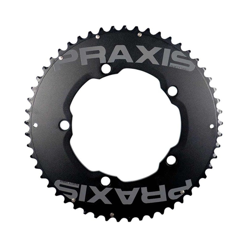 Praxis Aero/TT Ring 11 Speed Chainring (Black) 56-42T