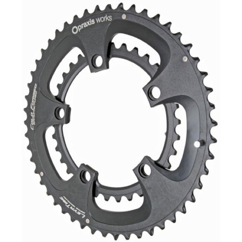 Praxis Buzz 10/11/12 Speed Chainring (Black) 46/36