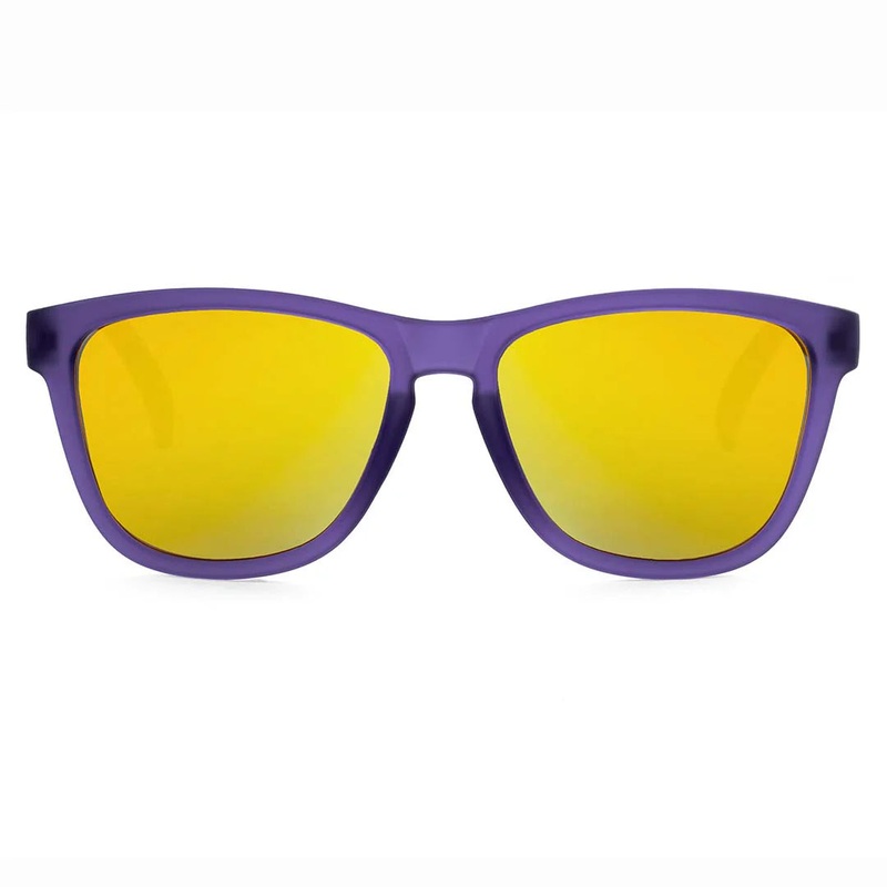 Craycol Sun Needs Shades Sport Sunglasses (Yellow Reflective/Purple Translucent)