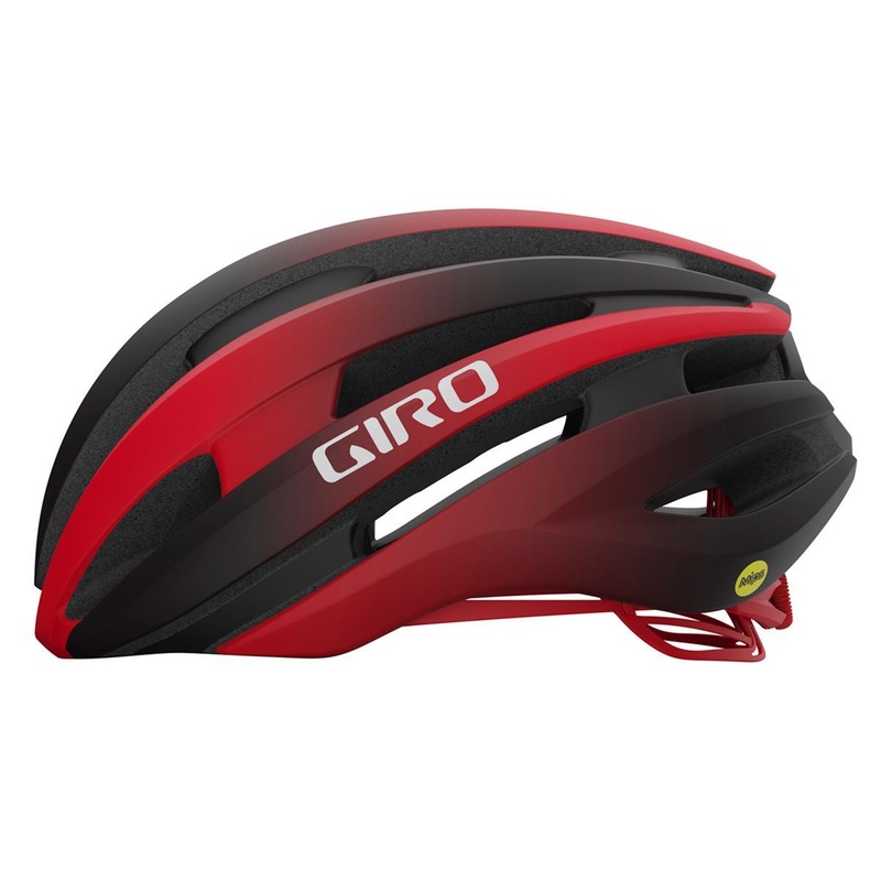 Giro Synthe MIPS II Road Cycling Helmet (Matte Black/Bright Red) Small (51-55)cm