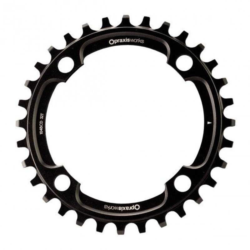 Praxis 1x Wave Tech 10/11/12 Speed Chainring (Black) 32T